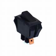 A black galley kill switch with a face plate, typically used for plumbing fixtures.