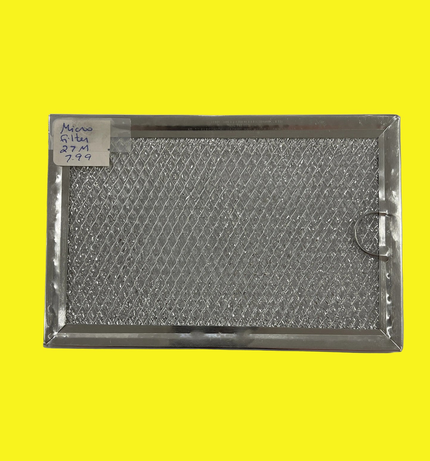 Aluminum mesh screen/filter for range.