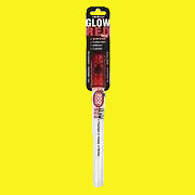 Glow Red stick with flashlight, whistle, and flasher