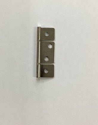Door Hinge, 3-Leaf, Satin Nickle