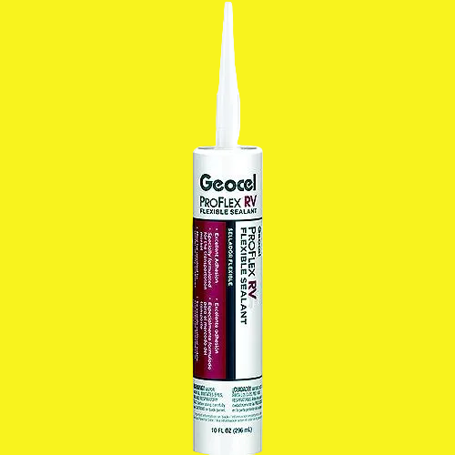 A white tube of Geocel ProFlex flexible sealant