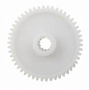 White gear for power roof vent