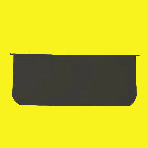 A black plastic range vent damper for an RV.
