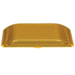 Rectangular amber replacement lens for rv porch light