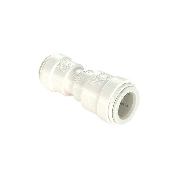 Off-White 1/2" Female Quick Connect Copper Tube End x 3/8" Female Quick Connect Copper Tube End
Straight Reducing Union
With Ethylene Propylene Diene Monomer (EPDM) O-Ring