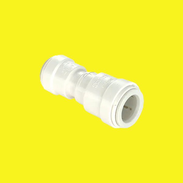 Off-White 1/2" Female Quick Connect Copper Tube End x 3/8" Female Quick Connect Copper Tube End
Straight Reducing Union
With Ethylene Propylene Diene Monomer (EPDM) O-Ring
