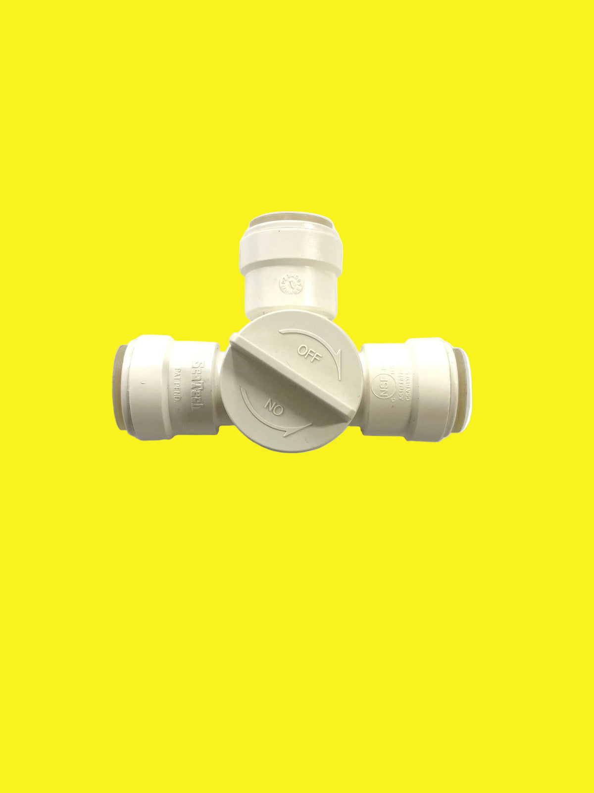 White 1/2" Female Quick Connect Copper Tube End x 1/2" Female Quick Connect Copper Tube End x 1/2" Female Quick Connect Copper Tube End