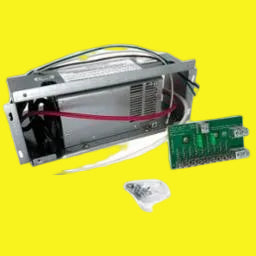 Silver power converter and control board.