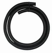 A coil of black refrigerator drain hose, sold by the inch.