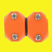 An orange water hose fixer