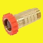 A brass water pressure regulator