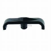 Black plastic handle for a Valterra waste valve.