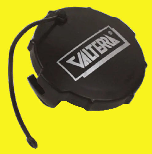 A black bayonet cap for RV waste valve.