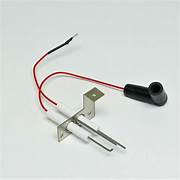 A water heater spark probe with wiring.