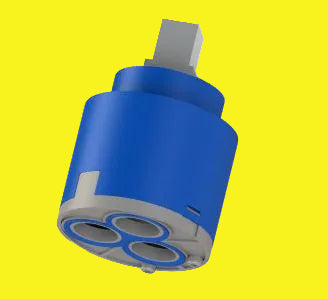 Blue and gray replacement filter cartridge for kitchen faucet