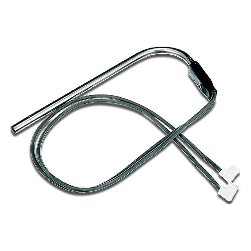 A silver heating element for a refrigerator with a coiled design and a connector