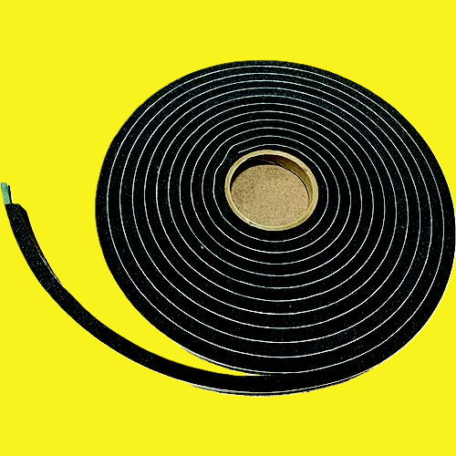 A roll of black window seal.