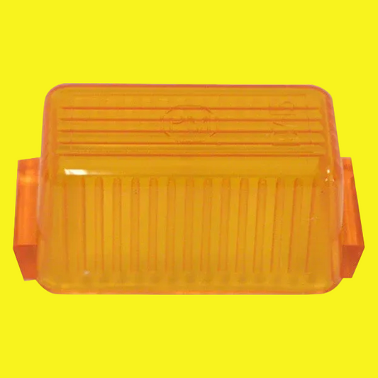 An amber clearance light lens