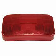 Red tail light replacement lens for motor vehicle