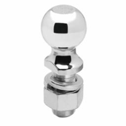 Chrome ball hitch on a white background