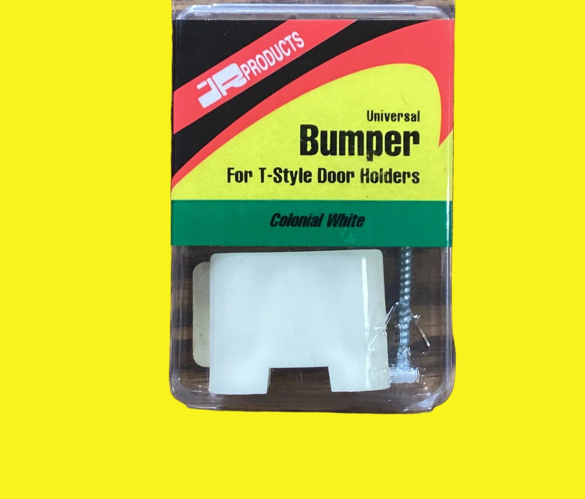 A white bumper for T-style door holders