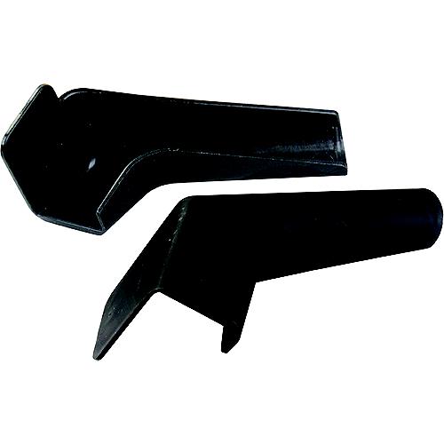 JR Products Flexible Rain Gutter Spouts, Black, Pair