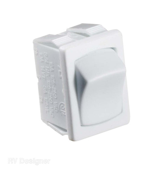 Mini On/Off Rocker Switch, White