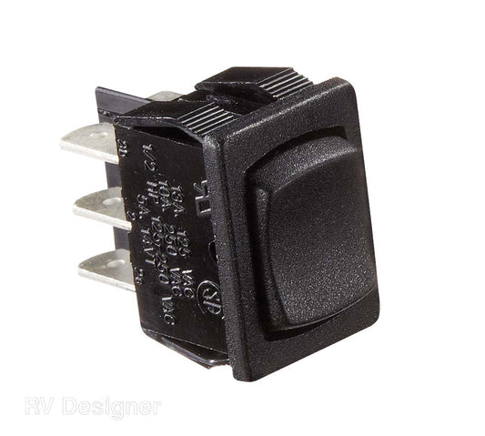 RV Designer Multi Purpose Switch, Black