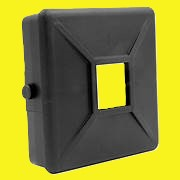 A black bumper cap