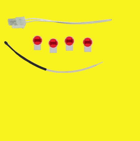 Refrigerator thermistor with two wires 