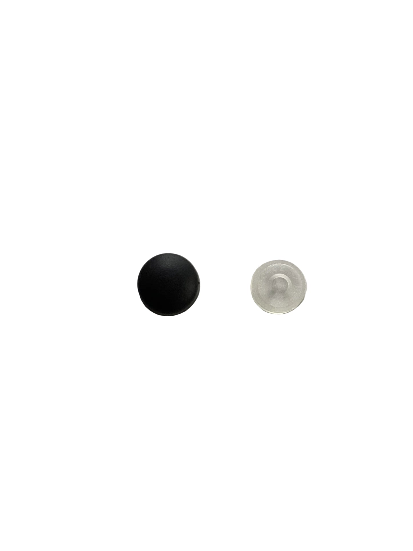 Round black screw or snap cover