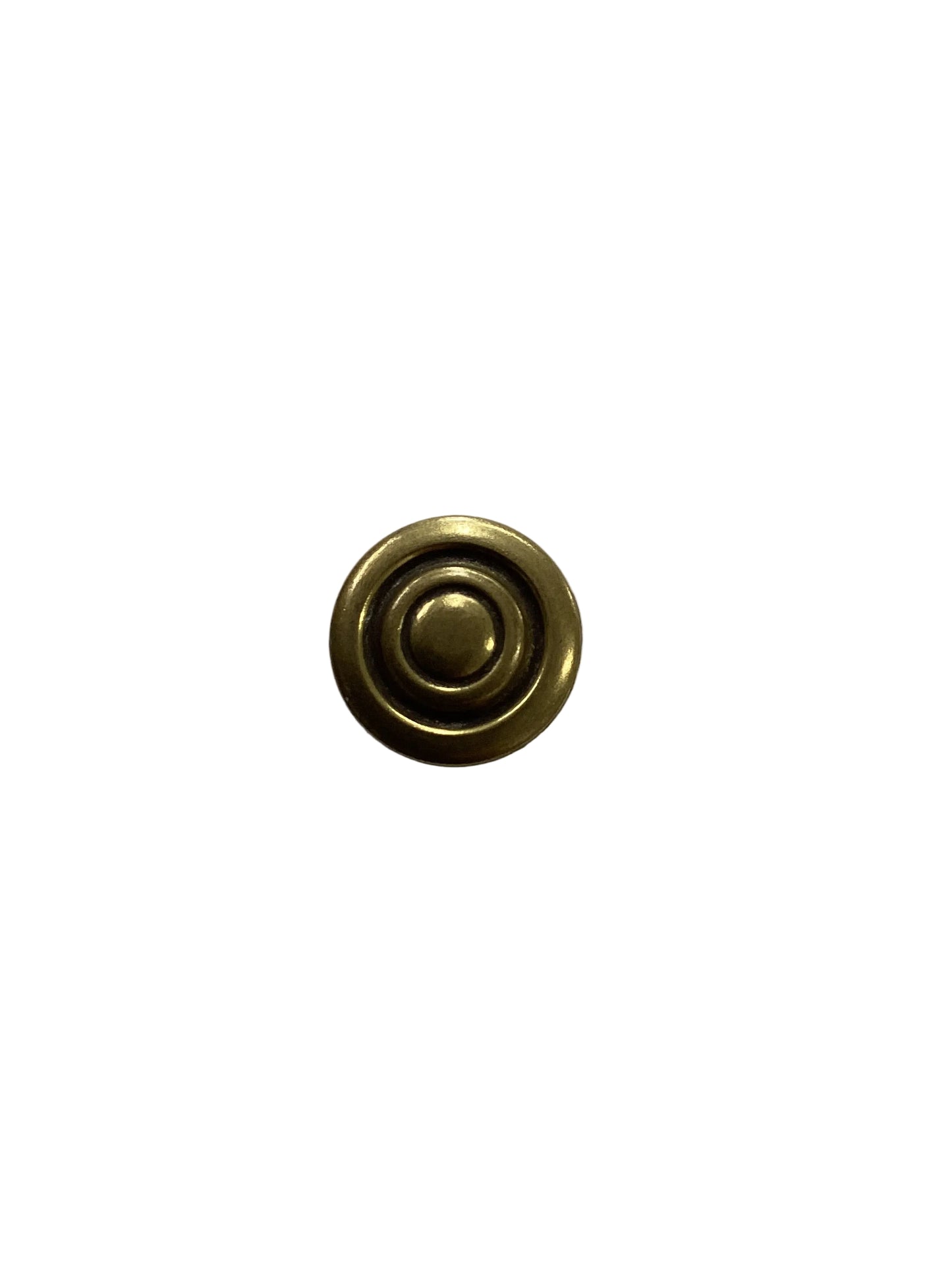 Round antique gold cabinet knob