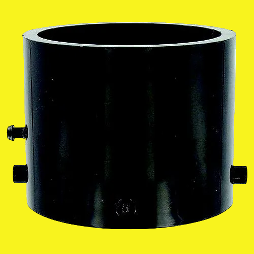 A black sewer pipe fitting 