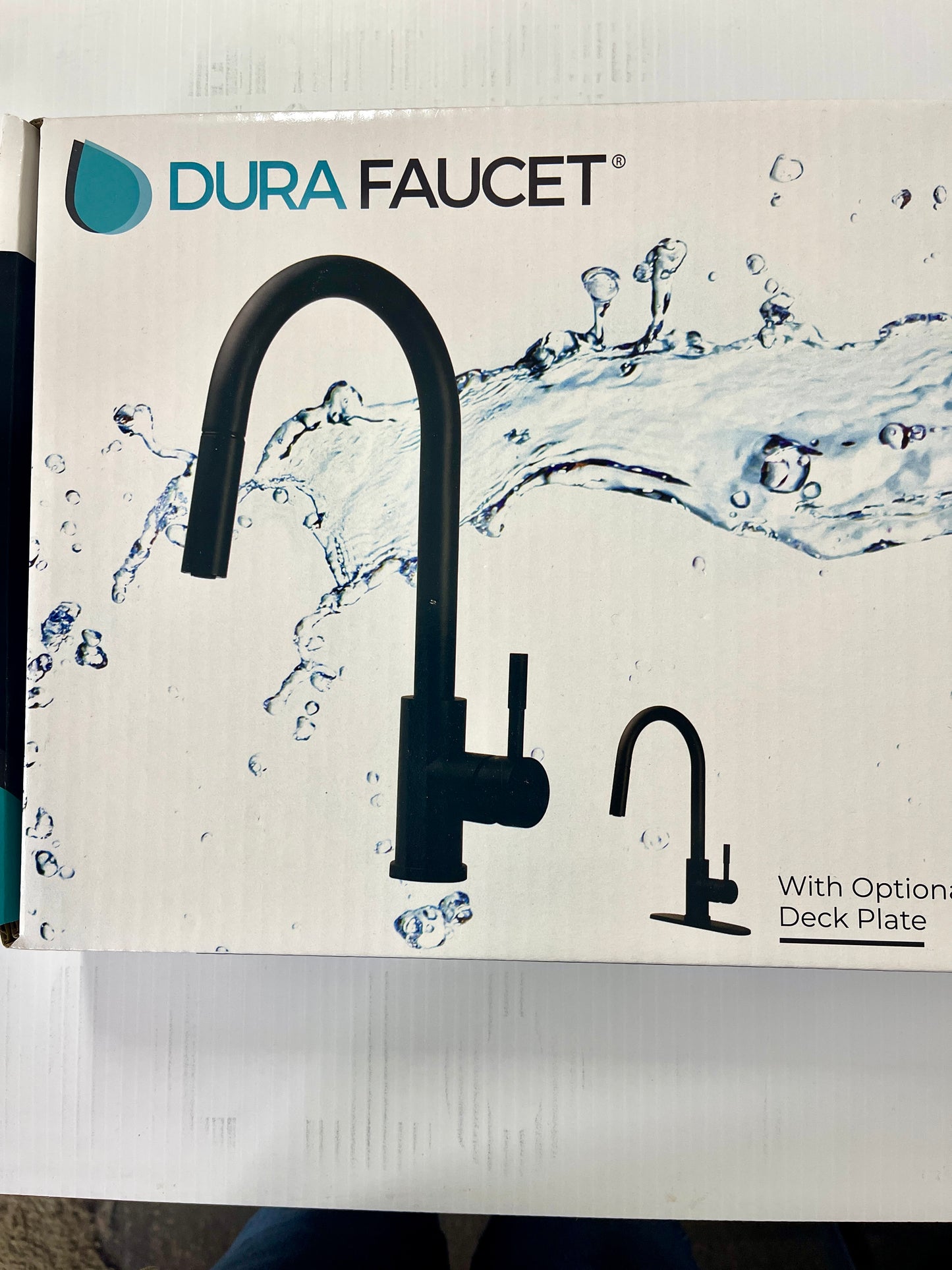 Dura Faucet Streamline Pull-Down Kitchen Faucet, Matte Black