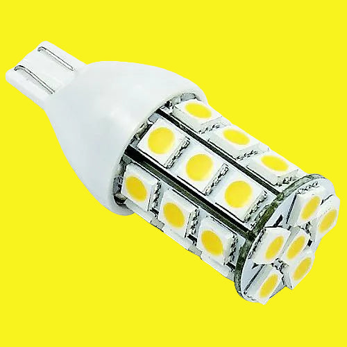 A wedge base 921 LED light bulb