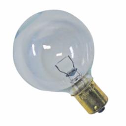 A single clear incandescent light bulb with a standard base.
