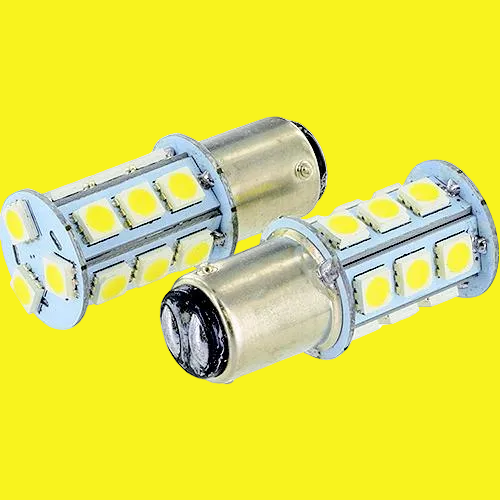 A set of two 1076 LED light bulbs