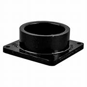 A black slip hub for water pipes.