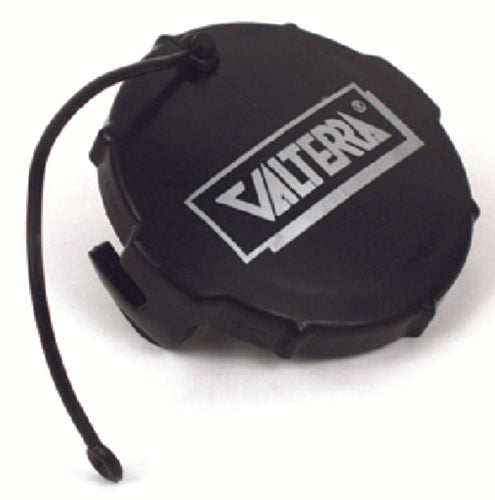 A black bayonet cap for RV waste valve.