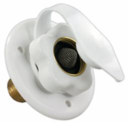 B&B Molders City Water Flange, White