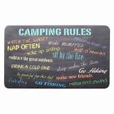 "Camping Rules" Kitchen Mat